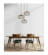Greys Cluster Pendant Ceiling Light Matt Black 3x E27-6