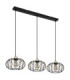 Greys Bar Pendant Ceiling Light Matt Black 3x E27-2
