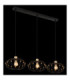 Greys Bar Pendant Ceiling Light Matt Black 3x E27-4