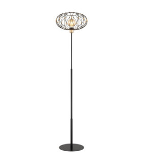 Greys Floor Lamp Matt Black 1x E27-1