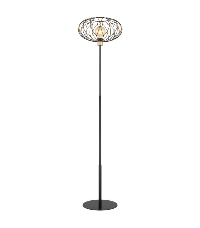 Greys Floor Lamp Matt Black 1x E27-1