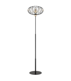 Greys Floor Lamp Matt Black 1x E27-2