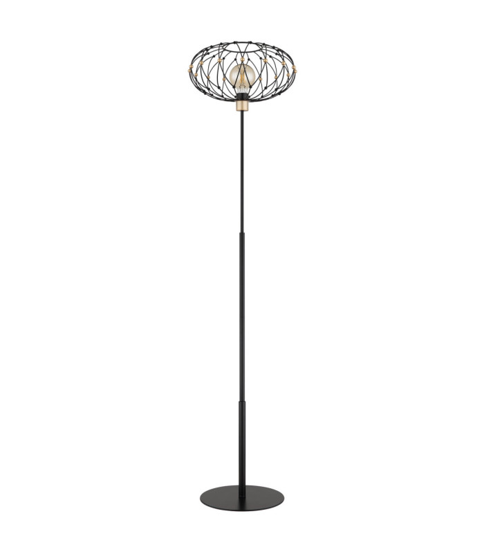 Greys Floor Lamp Matt Black 1x E27-2