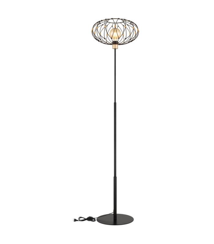 Greys Floor Lamp Matt Black 1x E27-5