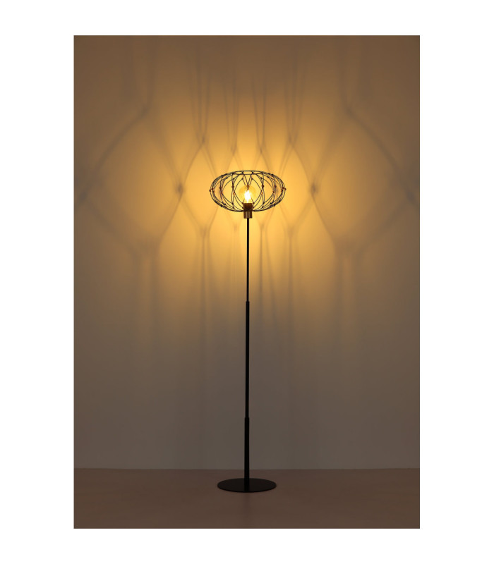 Greys Floor Lamp Matt Black 1x E27-6