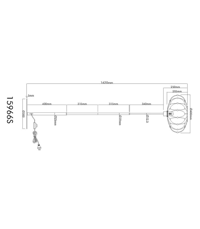 Greys Floor Lamp Matt Black 1x E27-8