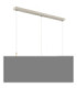 Deleon Bar Pendant Ceiling Light Matt Sand Colour  3x E27-1