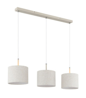 Deleon Bar Pendant Ceiling Light Matt Sand Colour  3x E27-2