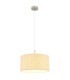 Deleon Cylindrical Pendant Ceiling Light Matt Sand Colour  1x E27-1