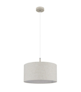 Deleon Cylindrical Pendant Ceiling Light Matt Sand Colour  1x E27-2
