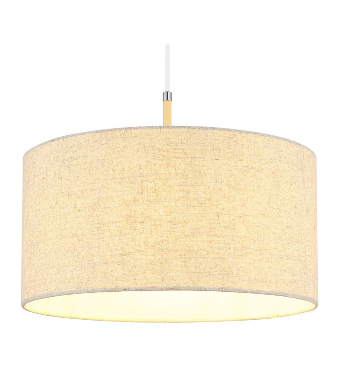 Deleon Cylindrical Pendant Ceiling Light Matt Sand Colour  1x E27-3