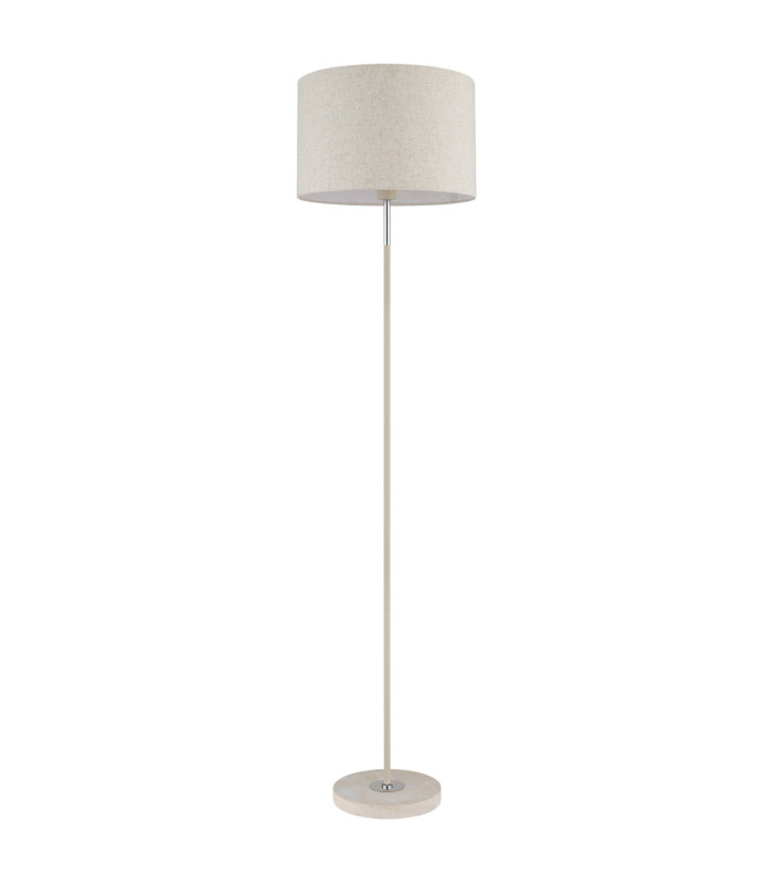 Deleon Floor Lamp With Shade Matt Sand Colour  1x E27-2