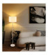 Deleon Floor Lamp With Shade Matt Sand Colour  1x E27-7