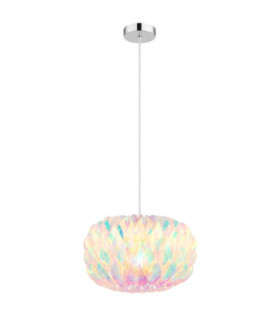 Juana Spherical Pendant Ceiling Light Chrome 1x E27-1