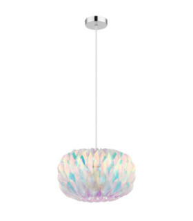 Juana Spherical Pendant Ceiling Light Chrome 1x E27-2