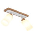 Rowena Twin Ceiling Spotlight Brown 2x E27-1