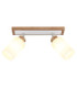Rowena Twin Ceiling Spotlight Brown 2x E27-3