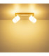 Rowena Twin Ceiling Spotlight Brown 2x E27-5