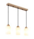 Rowena Bar Pendant Ceiling Light Brown 3x E27-1