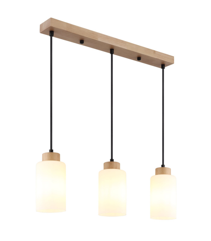 Rowena Bar Pendant Ceiling Light Brown 3x E27-1