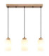 Rowena Bar Pendant Ceiling Light Brown 3x E27-3