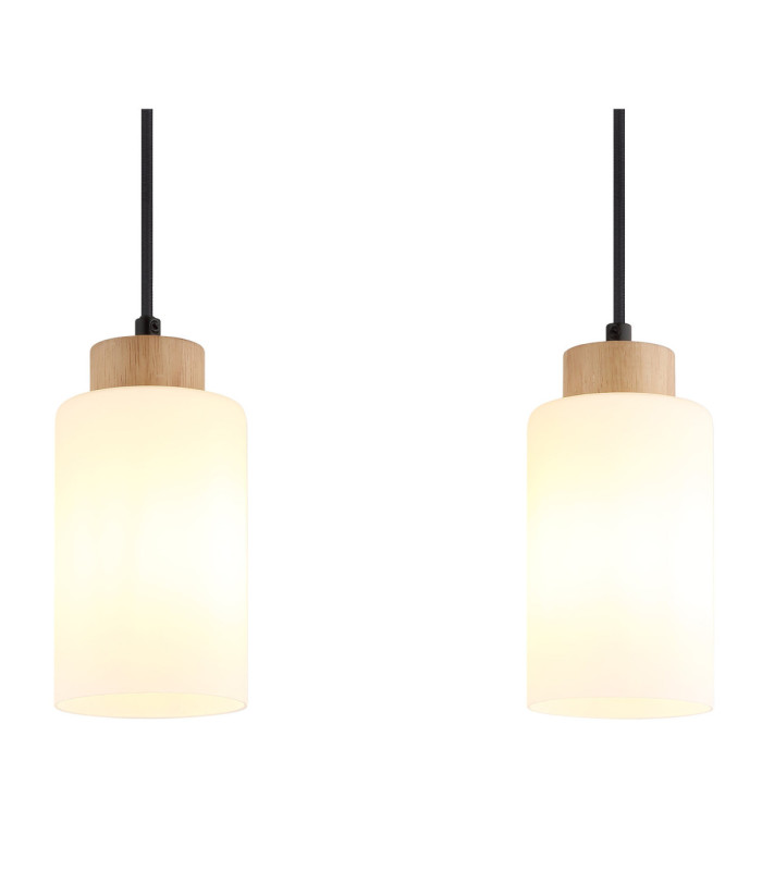 Rowena Bar Pendant Ceiling Light Brown 3x E27-4