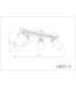Rowena Ceiling Spotlight Bar Brown 3x E27-7