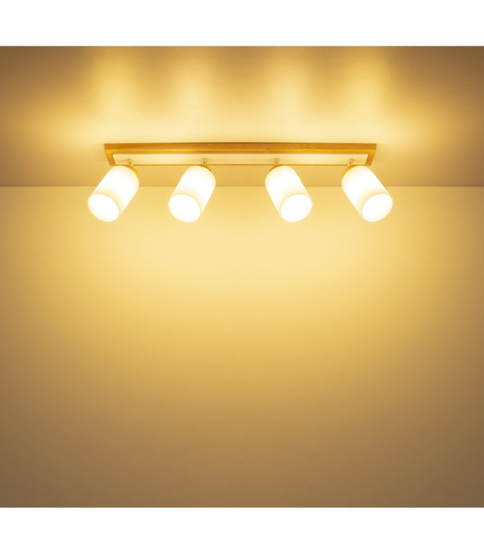 Rowena Ceiling Spotlight Bar Brown 4x E27-5