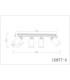 Rowena Ceiling Spotlight Bar Brown 4x E27-7
