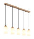 Rowena Bar Pendant Ceiling Light Brown 5x E27-1