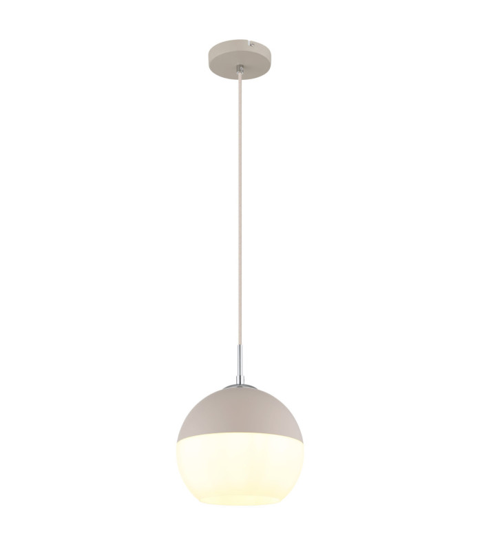 Ragusa 25cm Globe Pendant Ceiling Light Matt Sand Colour  1x E27-1