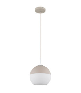 Ragusa 25cm Globe Pendant Ceiling Light Matt Sand Colour  1x E27-2