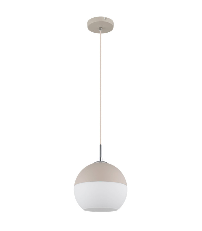 Ragusa 25cm Globe Pendant Ceiling Light Matt Sand Colour  1x E27-2