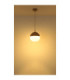 Ragusa 25cm Globe Pendant Ceiling Light Matt Sand Colour  1x E27-4