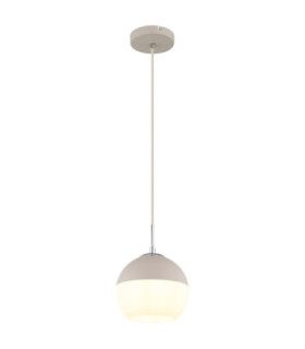 Ragusa 20cm Globe Pendant Ceiling Light Matt Sand Colour  1x E27-1