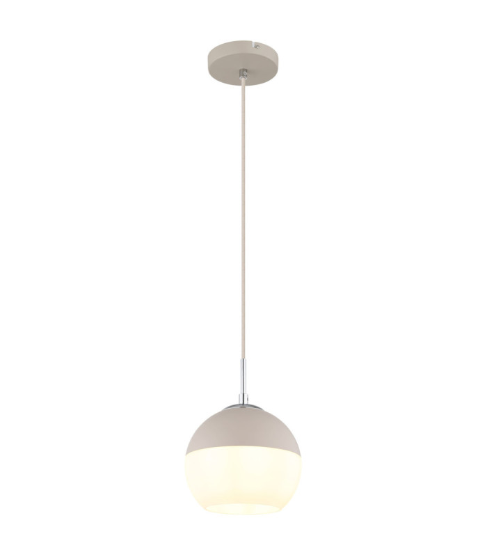 Ragusa 20cm Globe Pendant Ceiling Light Matt Sand Colour  1x E27-1