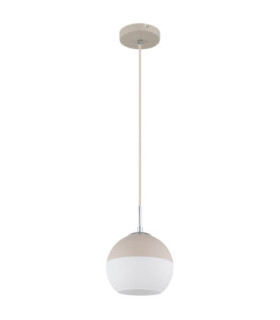 Ragusa 20cm Globe Pendant Ceiling Light Matt Sand Colour  1x E27-2