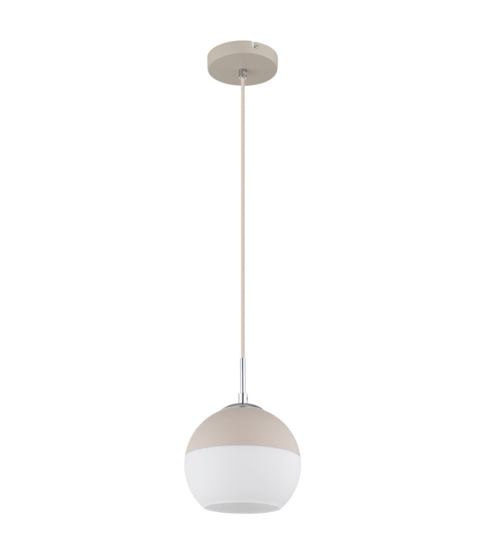 Ragusa 20cm Globe Pendant Ceiling Light Matt Sand Colour  1x E27-2