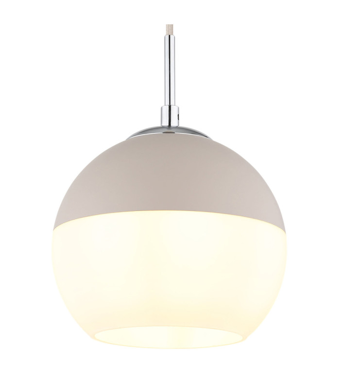 Ragusa 20cm Globe Pendant Ceiling Light Matt Sand Colour  1x E27-3