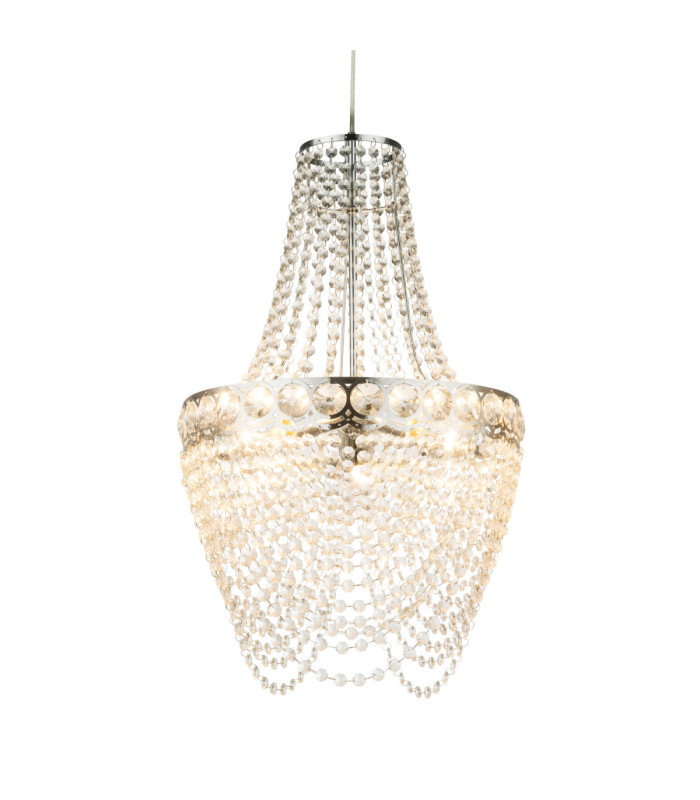 Stromboli Pendant Ceiling Light Chrome 3x E27-3