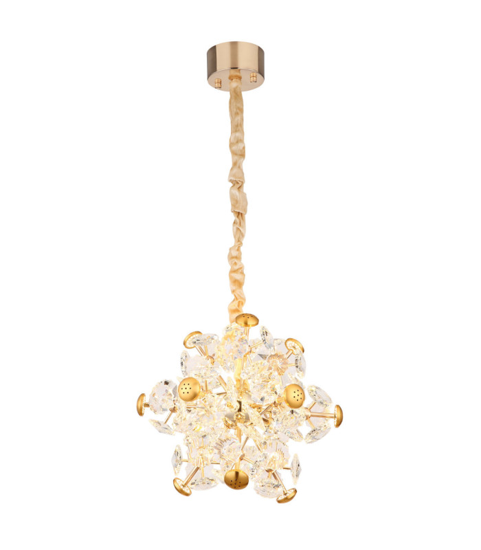 Floriella Integrated LED Pendant Ceiling Light Gold Colours 3000K-1