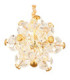Floriella Integrated LED Pendant Ceiling Light Gold Colours 3000K-3