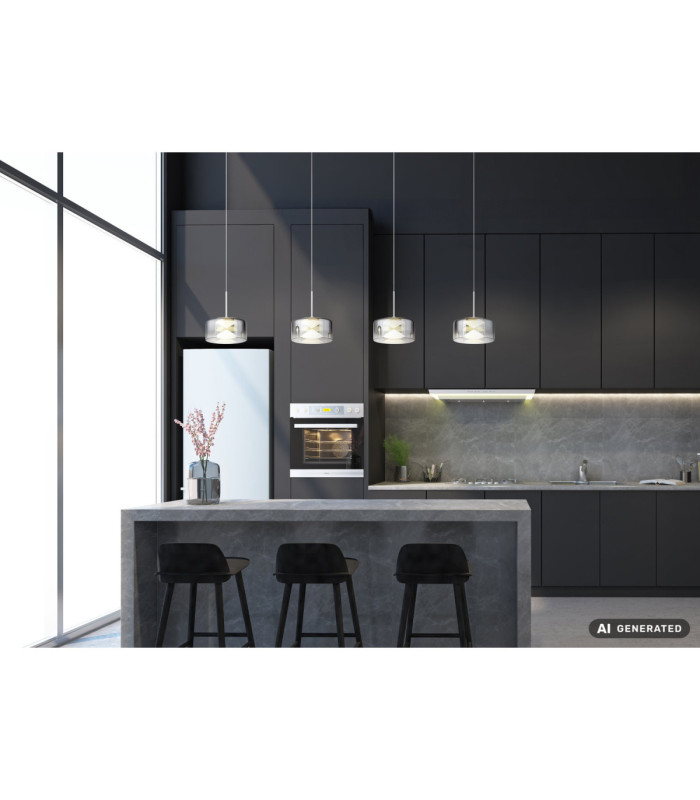 Belinda Integrated LED Bar Pendant Ceiling Light White 4000K-8