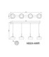 Belinda Integrated LED Bar Pendant Ceiling Light White 4000K-9