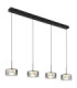 Belinda Integrated LED Bar Pendant Ceiling Light Matt Black 4000K-1