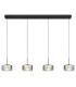 Belinda Integrated LED Bar Pendant Ceiling Light Matt Black 4000K-3