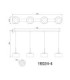 Belinda Integrated LED Bar Pendant Ceiling Light Matt Black 4000K-7