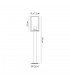 Short Post, 1 x E27, IP54, Graphite Black - 2