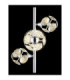 Virina Integrated LED Wall Lamp Chrome 3000K-5