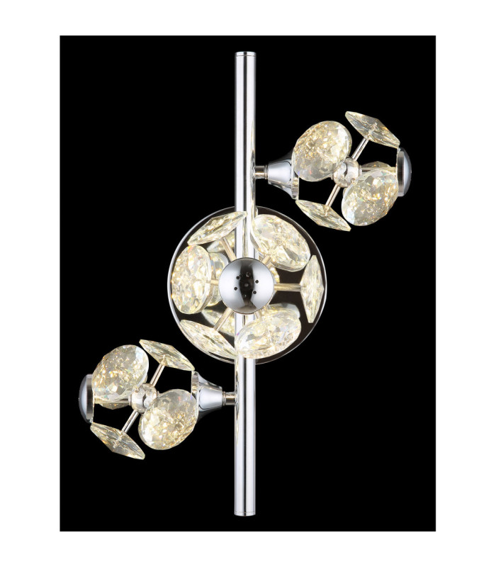 Virina Integrated LED Wall Lamp Chrome 3000K-5